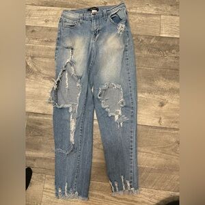 akira ripped jeans